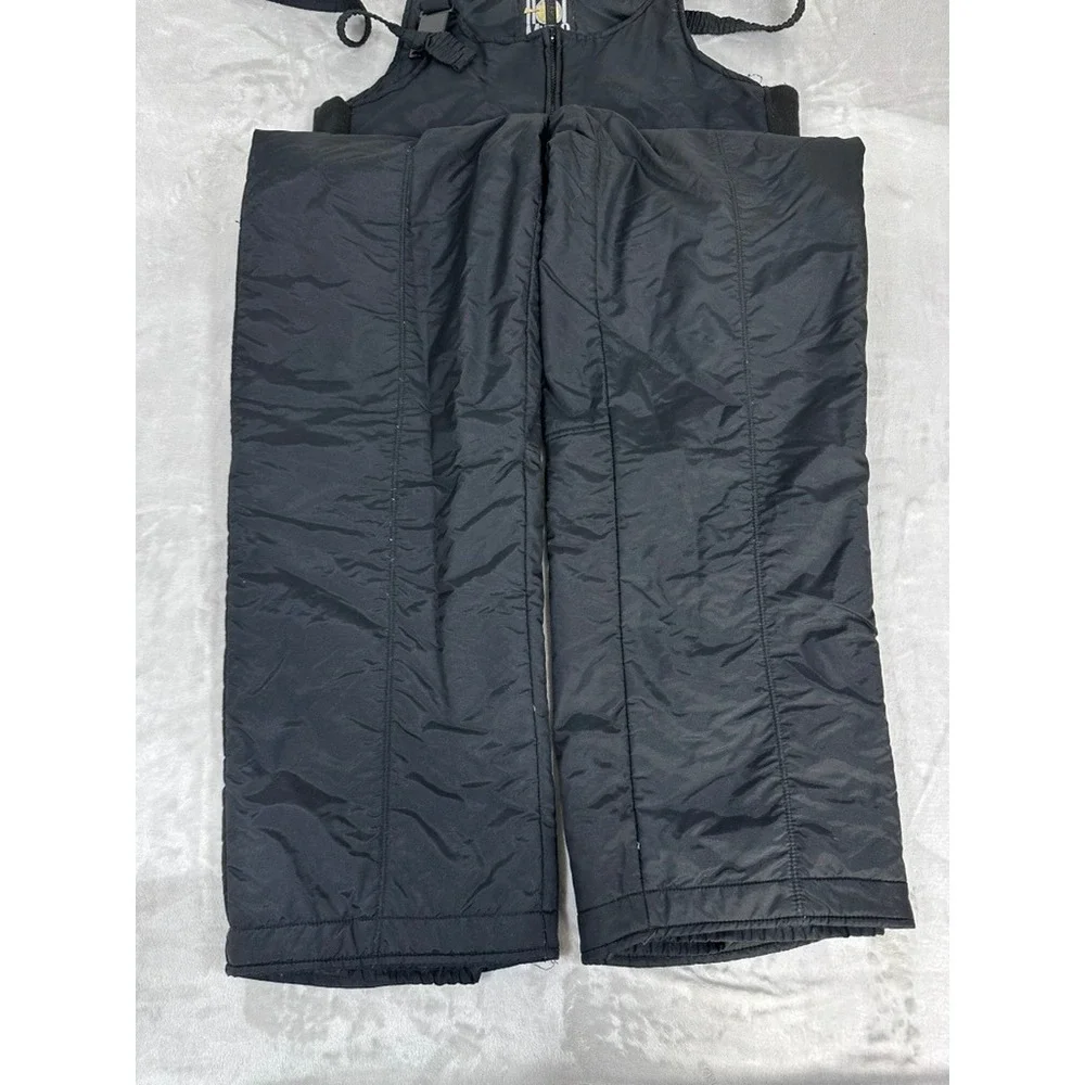 Hot Music Snow Bibs Overalls Mens 40 Black Excellent Vintage Insulated Ski Pants